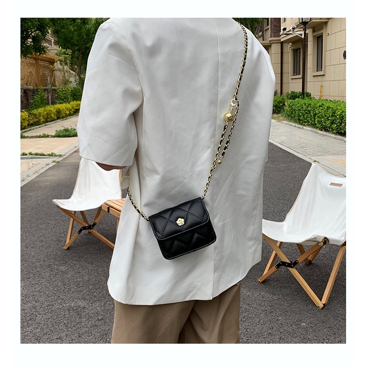 Túi Đeo Chéo mini Hình Vuông Họa Tiết Hình Thoi Thời Trang 2022 Mới Cho Nữ