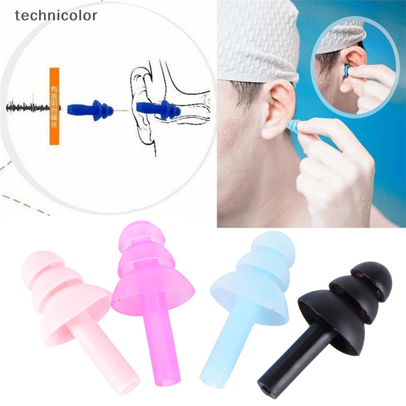4 Nút Bịt Tai Chống Ồn Bằng silicone