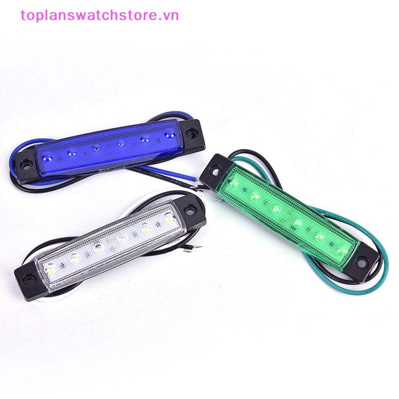 1 Đèn led 12v 6 Bóng Gắn Hông Xe Hơi Báo Tín Hiệu Hãm Phanh