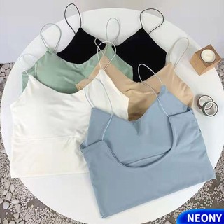 Áo croptop hai dây có mút đệm thoáng khí