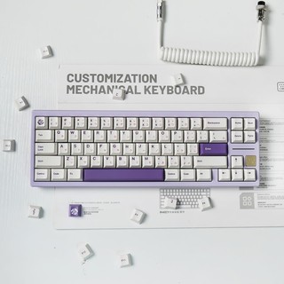 146 phím Hoa hồng tím hồng bàn phím cơ keycap PBT kaycaps Nhuộm thăng hoa anh đào hồ sơ với Alice Space bar keycap