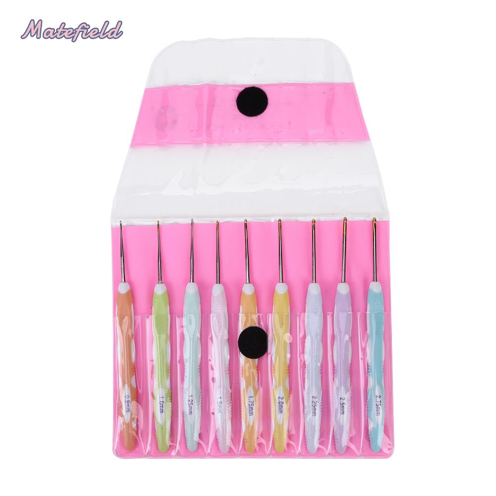 Bộ 9 Kim Đan Len Bằng Nhôm Thủ Công