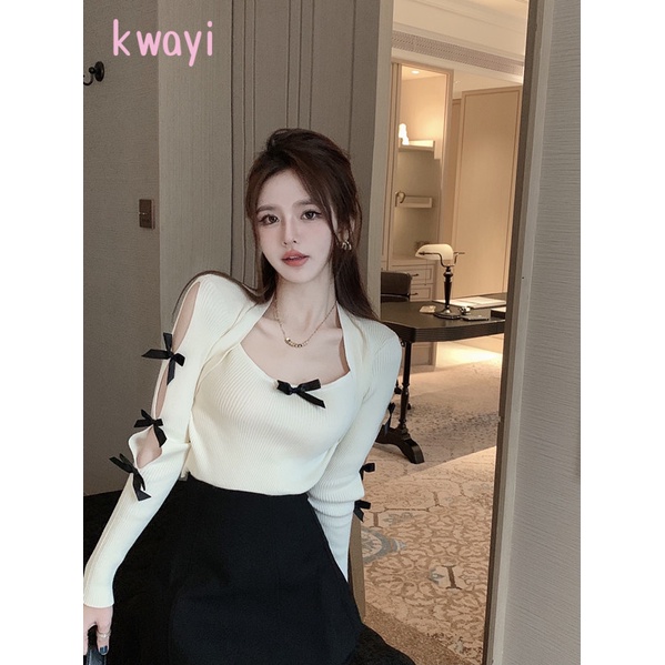 Kwayi Áo Len áo khoác cardigan áo cardigan Thời trang hàn quốc WMY2390HXW 36Z230909