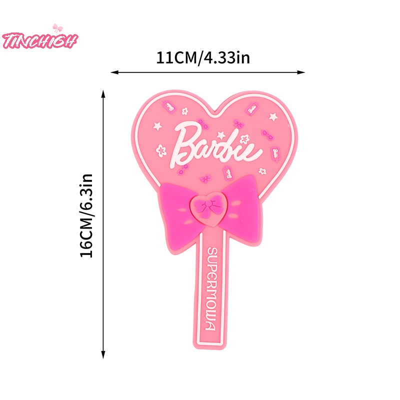 1 Gương Trang Điểm mini Cầm Tay Hình Trái Tim Có Nơ Màu Đỏ Hồng Có Tay Cầm Làm Quà Tặng Du Lịch Cho Phụ Nữ