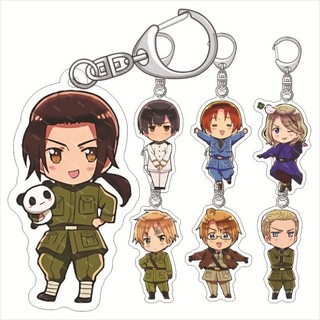 Móc khoá Anime Manga Axis Powers Hetalia Anime Ivan Alfred Arthur APH Acrylic Cute phụ kiện trang trí dễ thương