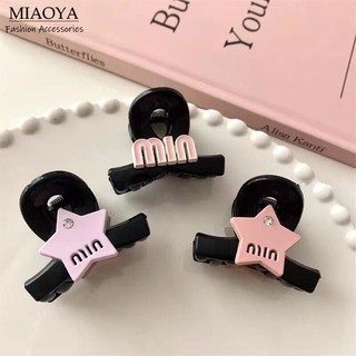 Thời trang kẹp tóc mini in chữ phong cách hàn quốc y2k