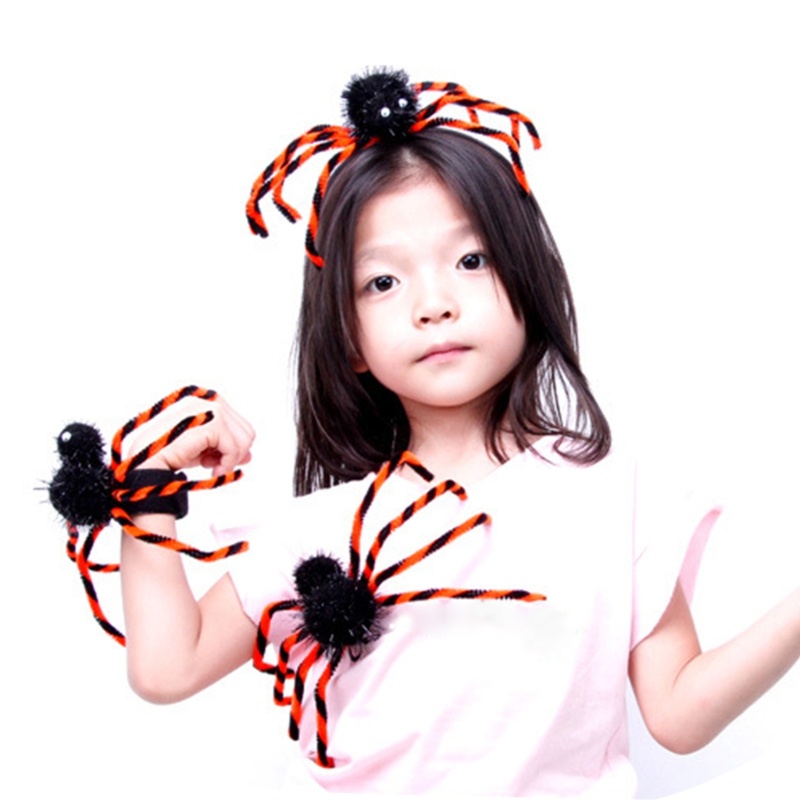 Cài Tóc Hình Nhện Phong Cách halloween Cho Người Lớn Và Trẻ Em