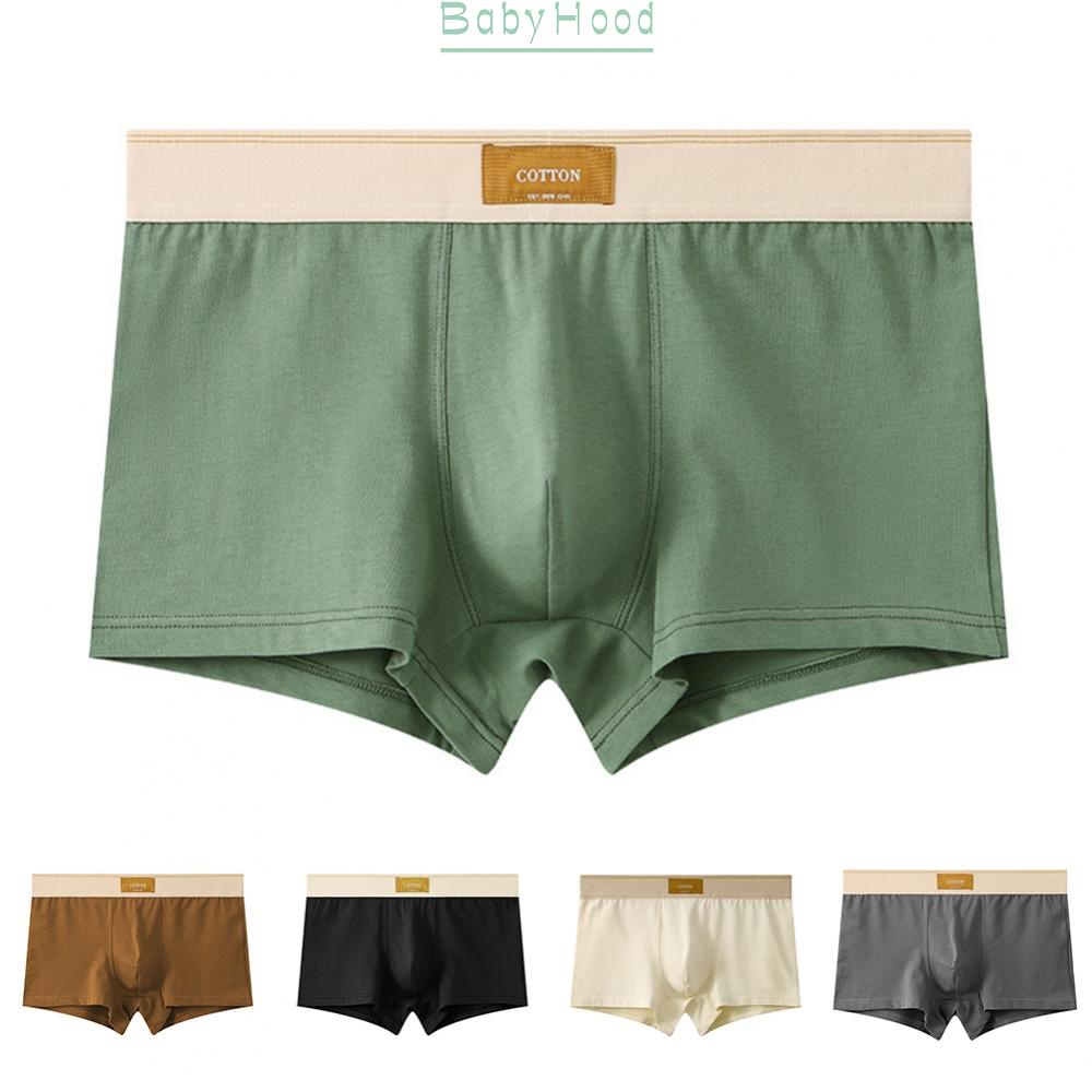 Men Oversized Mid-rise Boxer Brief Underwear Cotton Breathable Underpants Shorts#BBHOOD
