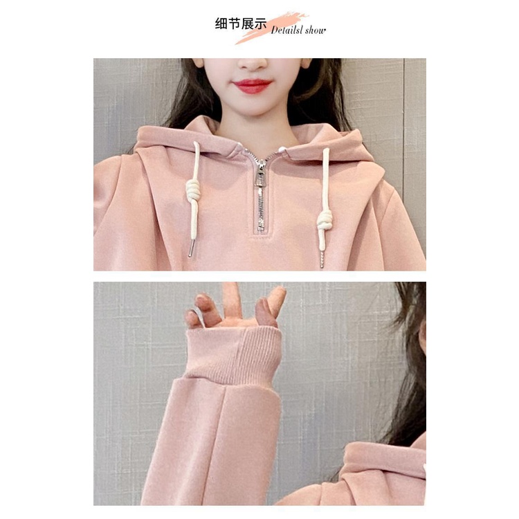 Set Áo Hoodie Và Quần Dài Thời Trang Mùa Thu Cho Bé Gái 5-6 - 7-8 - 9-10 - 11-12 - 13-14 Tuổi