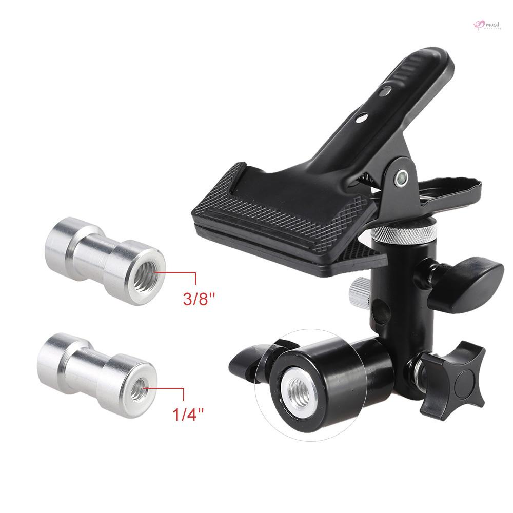 Giá Đỡ Kẹp Bằng Kim Loại Với Ốc Vít Xoay 5 / 8 "1 / 4" Đến 3 / 8 "Cho Đèn Phản Quang studio