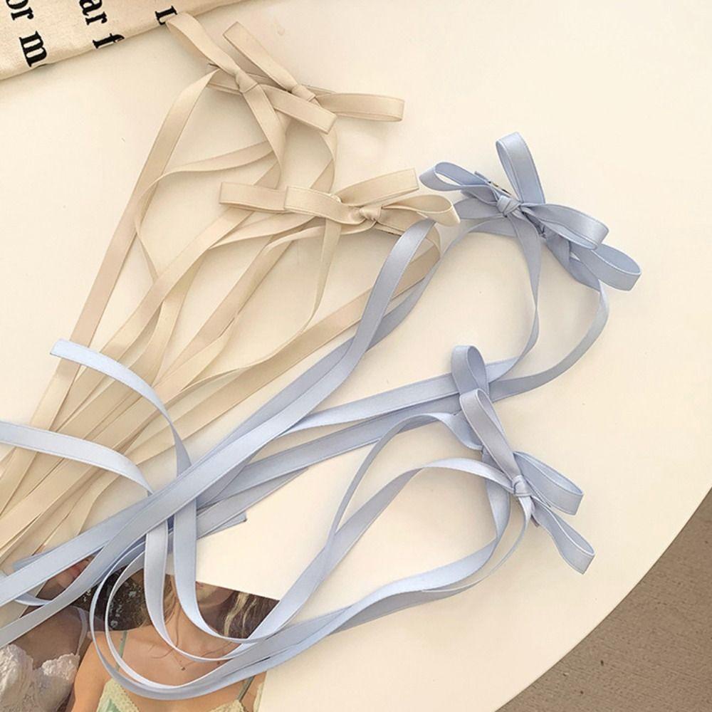 Dây Cột Tóc Ruy Băng Dài y2k Thắt Nơ Phong Cách lolita Nhật Bản Cho Nữ