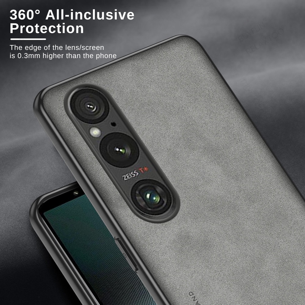 Ốp Điện Thoại Da Cừu Viền tpu Bảo Vệ camera Cho sony xperia 1 v sony xperia 10 v