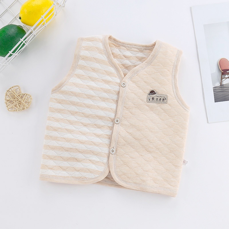 Áo Khoác cotton Dày Không Tay Giữ Ấm Mùa Đông Cho Bé