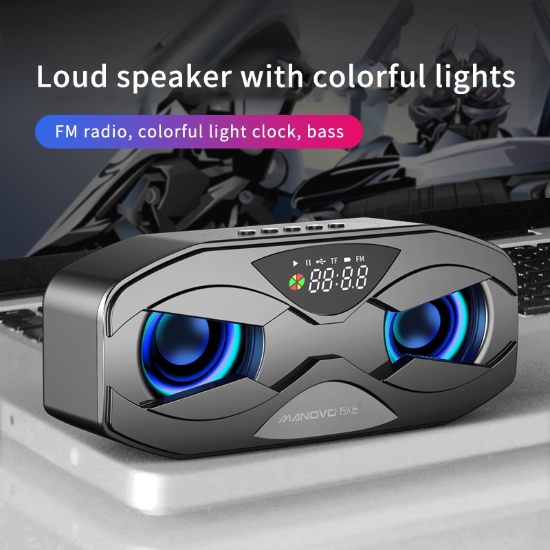 Spirise Loa bluetooth 5.0 Không Dây m5 Âm Thanh Sống Động Có Màn Hình led Hiển Thị hd