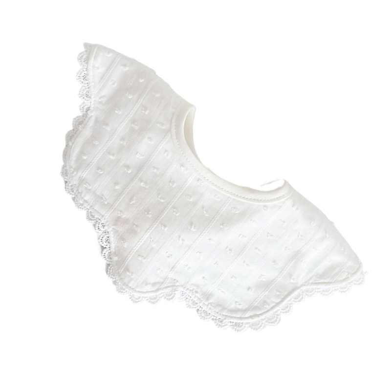 Yếm Em Bé haha Thanh Lịch Với Chi Tiết Thêu Mềm Mại Thấm Hút Tốt