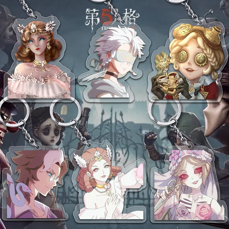 Móc khoá Anime Manga Identity ? Hastur Violetta Acrylic Burke Yidhra Freddy Riley Phụ Kiện Trang Trí Túi xách Balo