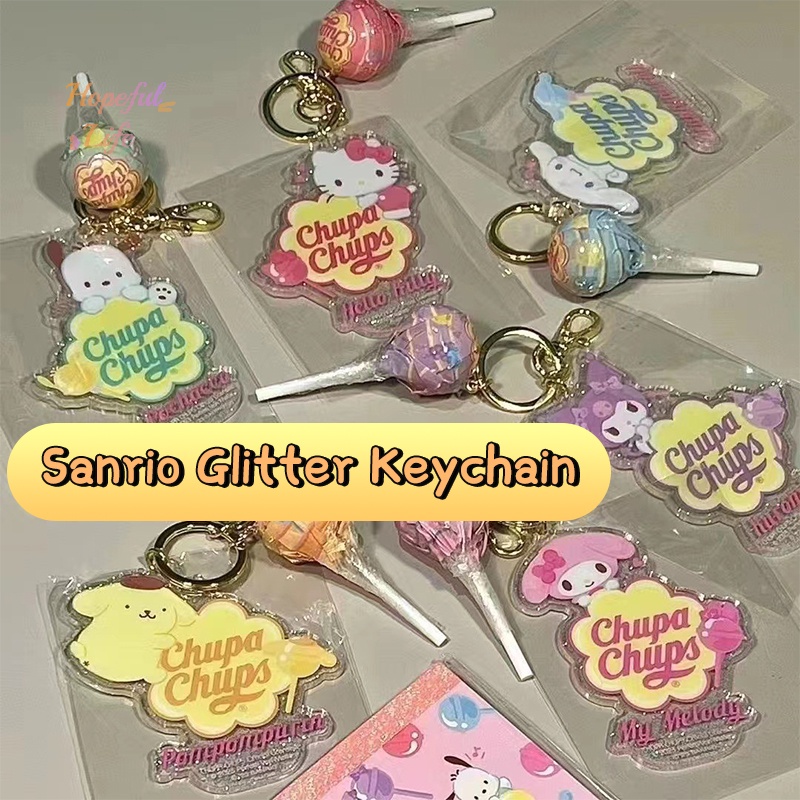 Móc Khóa acrylic Hình sanrio hello kitty kuromi cinnamoroll Dễ Thương
