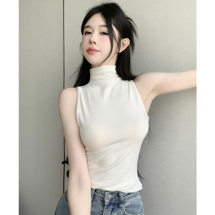 Áo Thun Tay Dài Phối Khăn Choàng Thiết Kế Đơn Giản Hợp Thời Trang