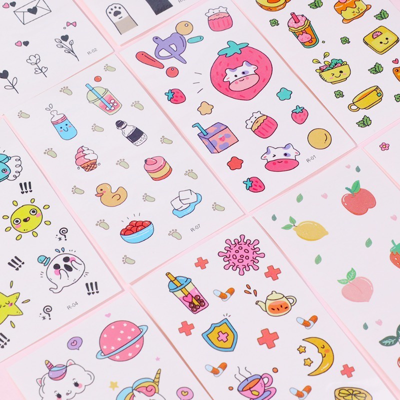 Dễ Thương Hình Xăm Dán Tạm Thời Hình Thỏ Đáng Yêu