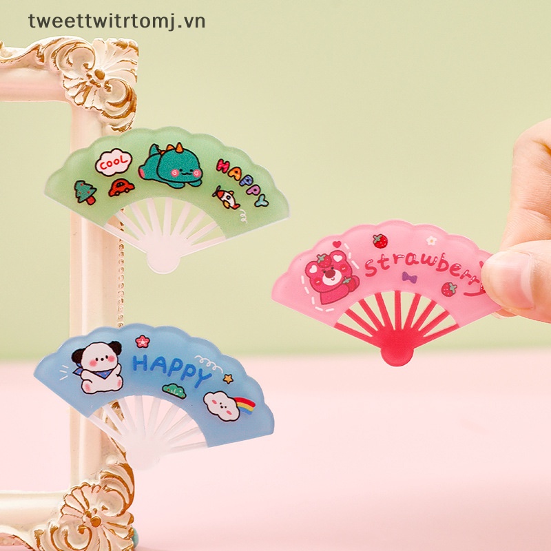 Tomj Kẹp Tóc Nhỏ Hình Quạt Hoạt Hình Dễ Thương Trang Trí Mái Hiên Kiểu Mới Làm Quà Tặng Cho Bé Gái vn