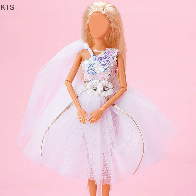 1 Bộ Đầm Múa Ba Lê Phối Ren 30cm Cho Búp Bê Barbie