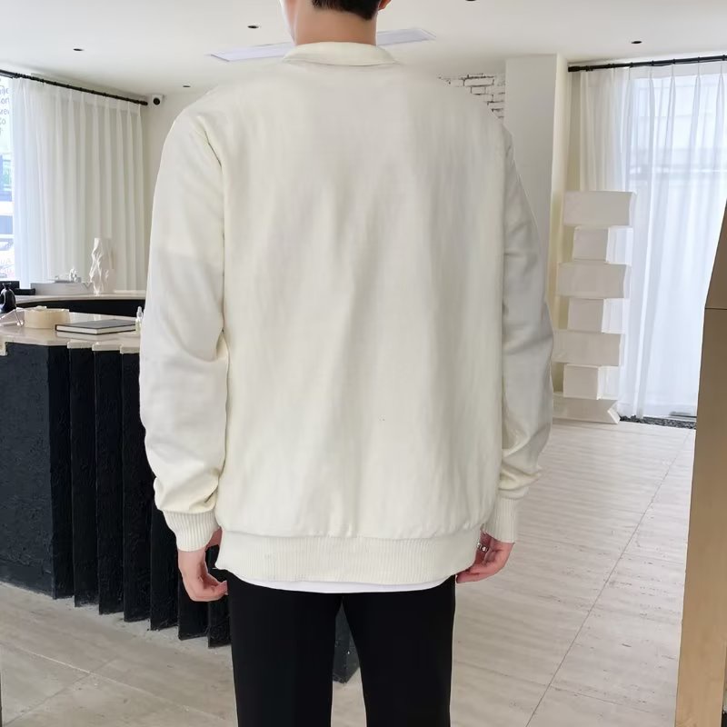 Áo Khoác cardigan Dệt Kim Mỏng Nhẹ Phong Cách retro Thời Trang Dành Cho Nam Giới