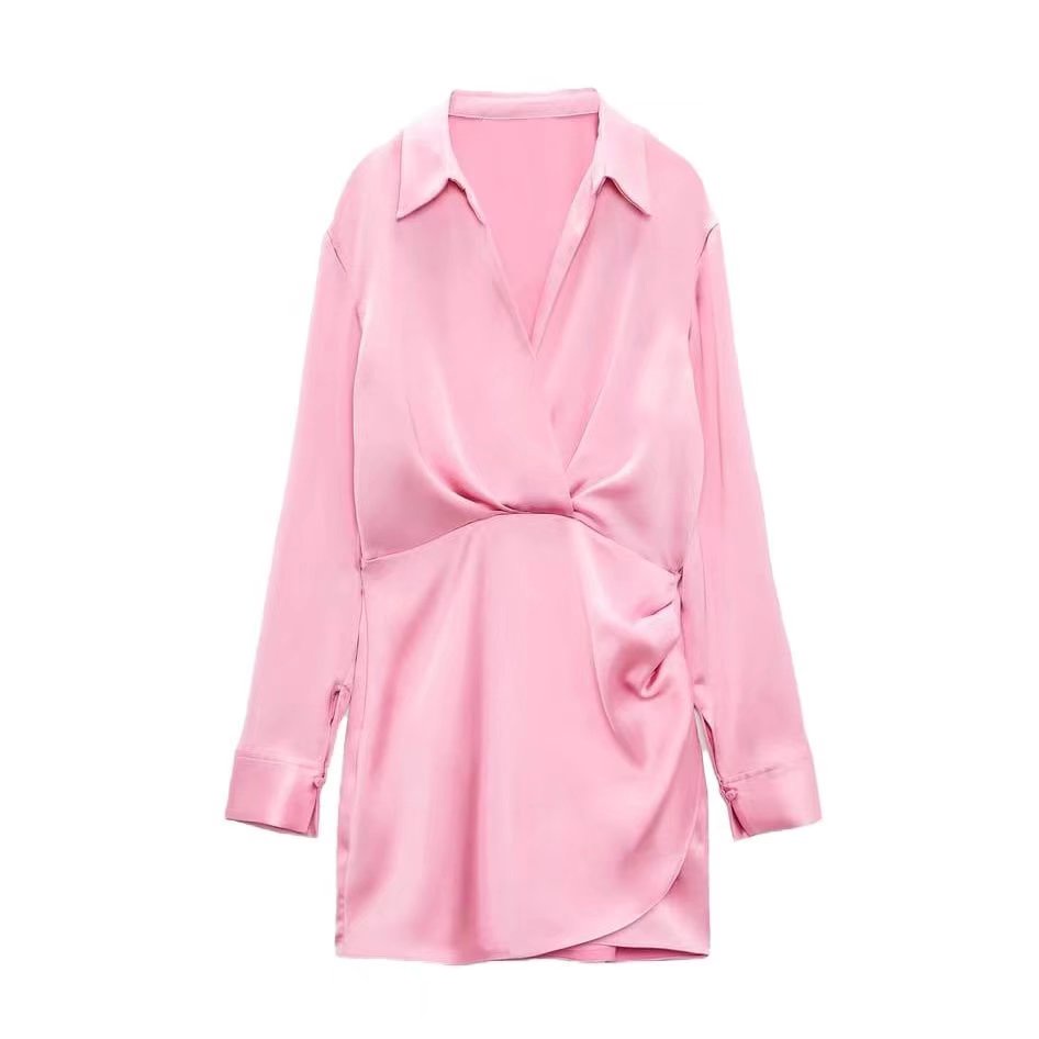 Đầm Lụa satin Ôm Eo Phong Cách Âu Mỹ Thời Trang zara Mới Cho Nữ 2950331 620