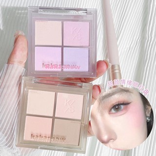Kakashow phấn má hồng bốn màu sắc hiệu ứng lì trang điểm tự nhiên