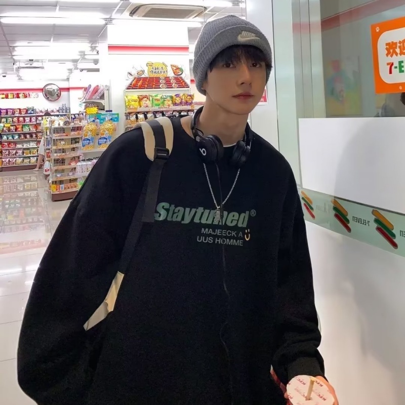 Áo hoodie Mùa Đông Phong Cách hip hop Đường Phố Hàn Quốc Cho Nam Cỡ Lớn m-8xl
