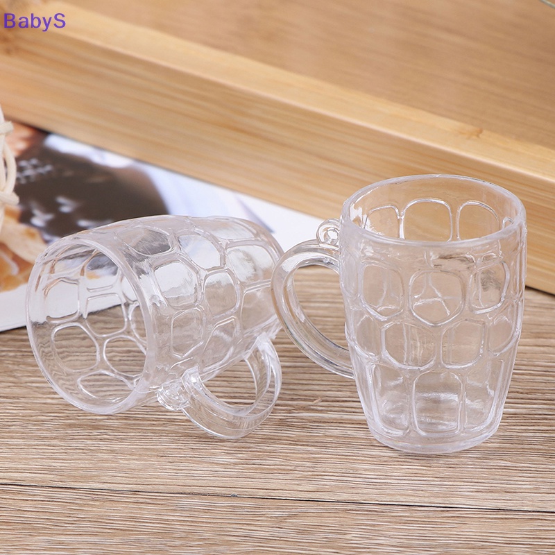 Set 5 Ly Nhựa Uống Rượu / Bia Mini Tỉ Lệ 1: 12 Trang Trí Nhà Búp Bê vn