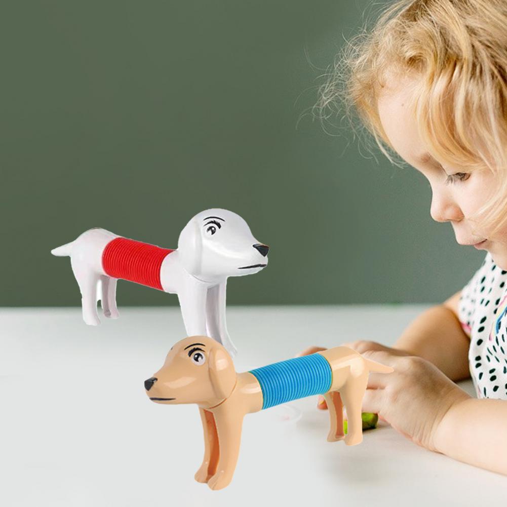 Đồ Chơi Ống Lò Xo Kéo Căng Có Thể Thu Vào Hàng Trăm Chú Chó / Thú Cưng Đa Năng diy Làm Quà Tặng / Đồ Chơi Cảm Biến pop