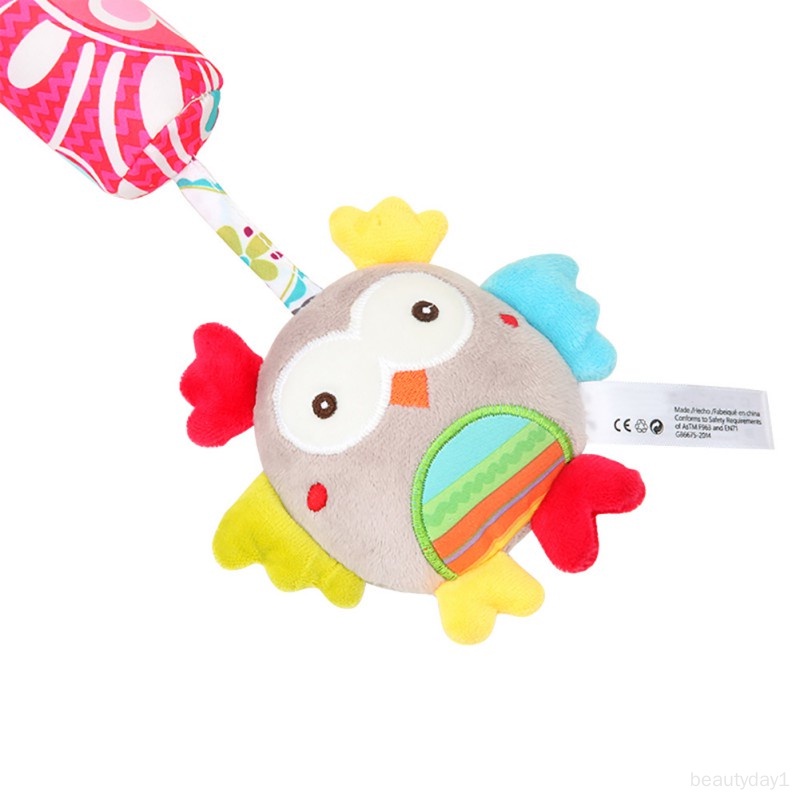 Đồ Chơi Lục Lạc Hình Chú Ong Dễ Thương Treo Xe Đẩy Em Bé 0-12 Tháng Tuổi