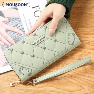 Ví dài MOUSOON sức chứa lớn có khóa kéo thời trang cho nữ
