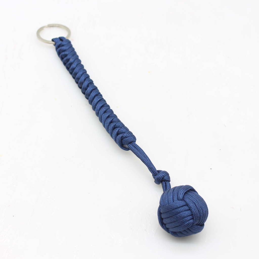 Paracord Bện Thép Bóng Monkey Fist Bi Thép - Thắt Nút Bóng Khỉ Nắm Tay Paracord Sinh Tồn Ngoài Trời Móc Chìa Khóa