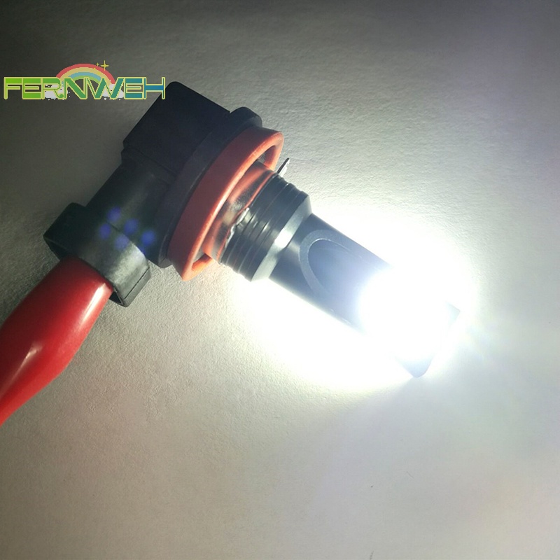 1 Bóng Đèn led Sương Mù h8 / h9 h11 3030 12smd 12v 6000k Cho Xe Hơi