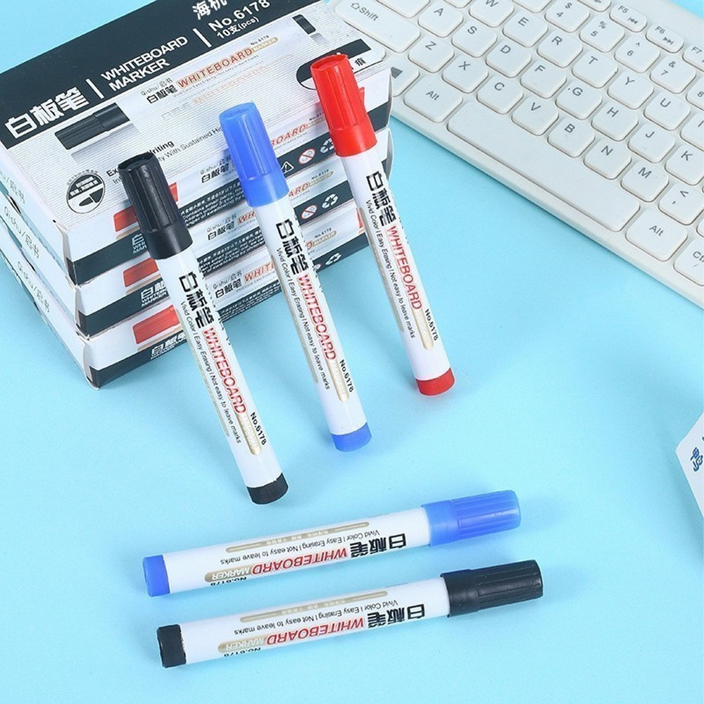 Bút Đánh Dấu Bảng Trắng / Bút Lông Viết Bảng Dạy Học / Giáo Viên Không Bụi Có Thể Xóa Được 3 Màu Đen / Đỏ / Xanh Dương