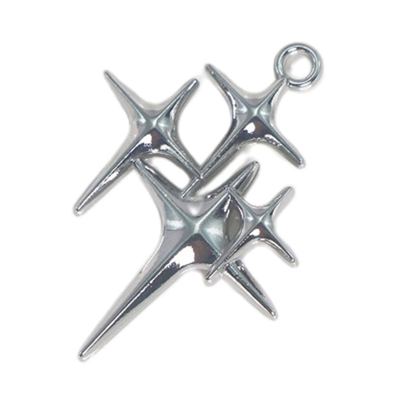 San * Mặt Dây Chuyền Ngôi Sao mini Lủng Lẳng Làm Trang Sức Thủ Công Có Lỗ Quyến Rũ diy
