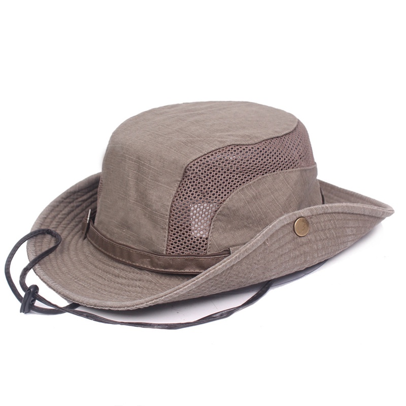 Mũ bucket panama Phong Cách retro Thoáng Khí Cho Nam