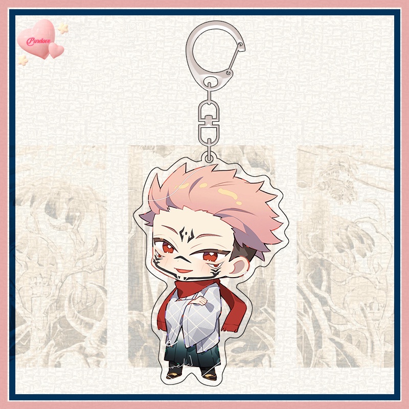 Móc Khóa Hình Nhân Vật anime jujutsu kaisen gojo satoru Fukushiguro megumi kawaii Mới