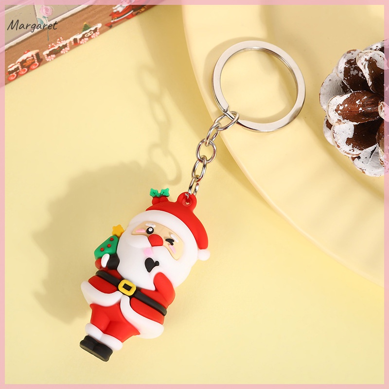 Móc Khóa Hình Ông Già Noel Tuần Lộc Chim Cánh Cụt Hoạt Hình Cho Cặp Đôi Mới