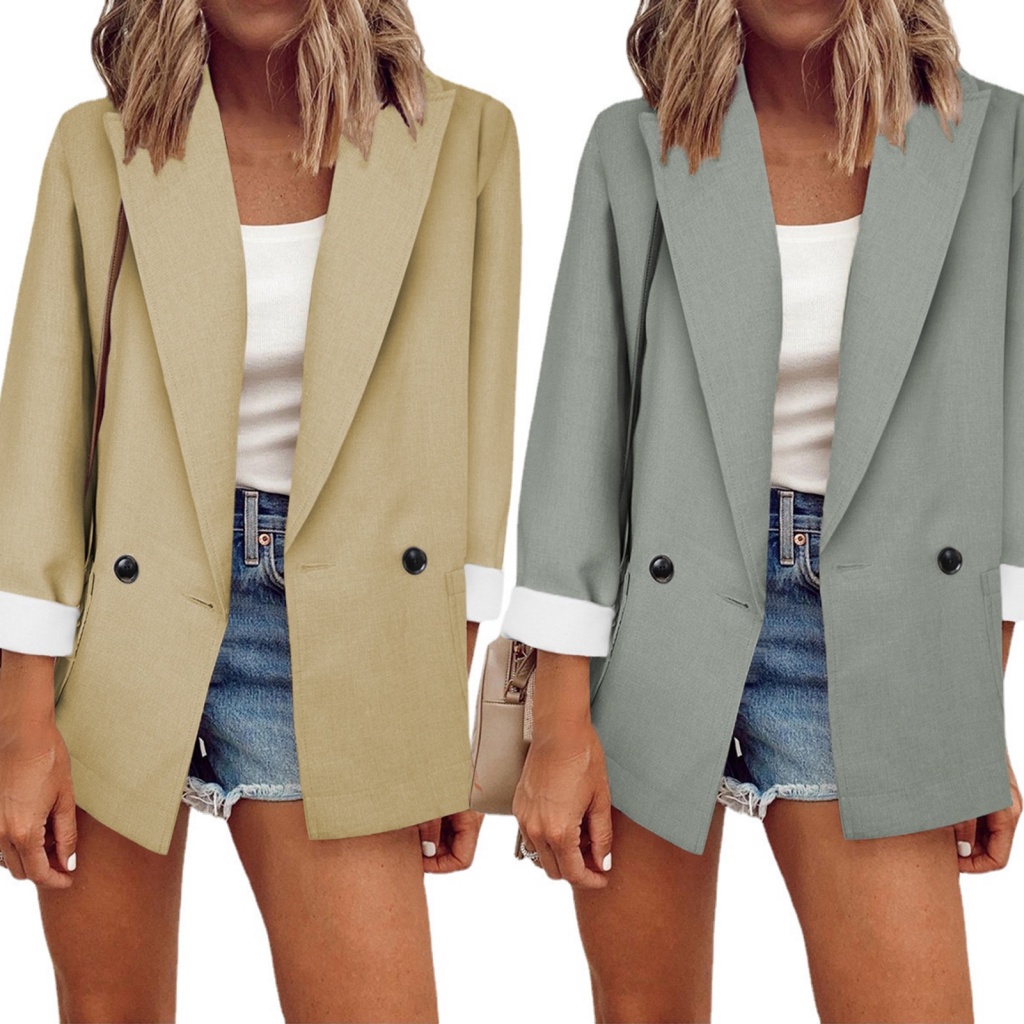 Áo Khoác blazer Màu Sắc Thời Trang Cho Nữ