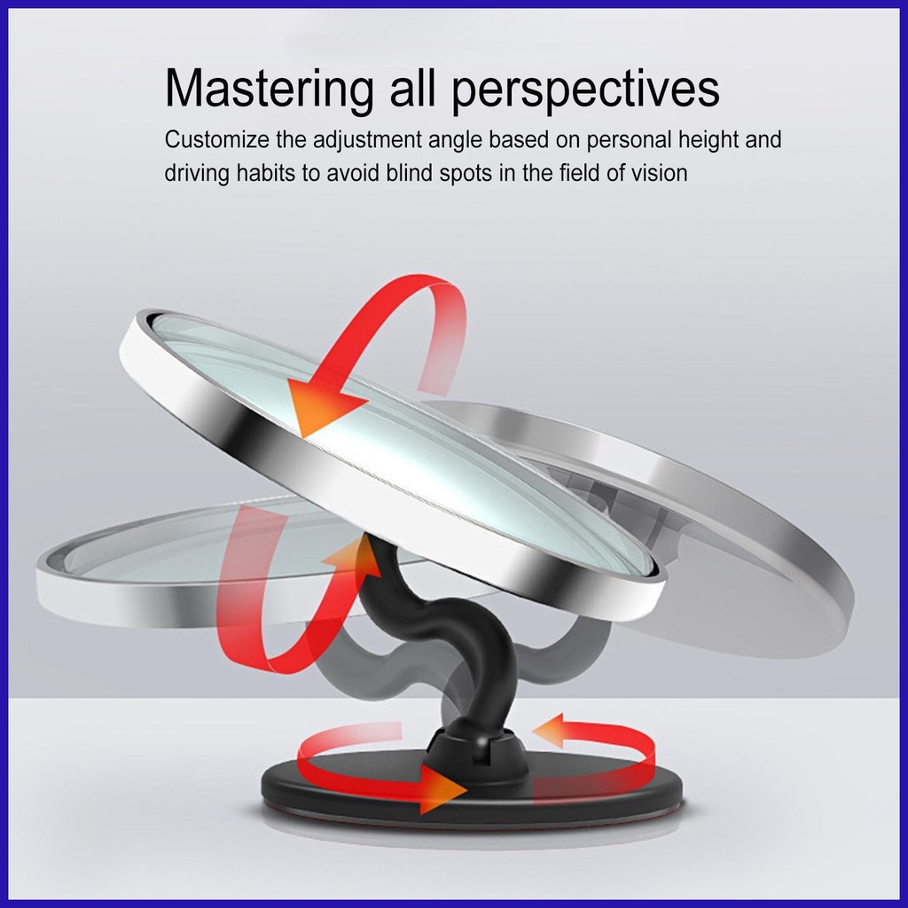 Gương Chiếu Hậu Góc Rộng Xoay 360 Độ hd Chống Thấm Nước Cho Xe Hơi