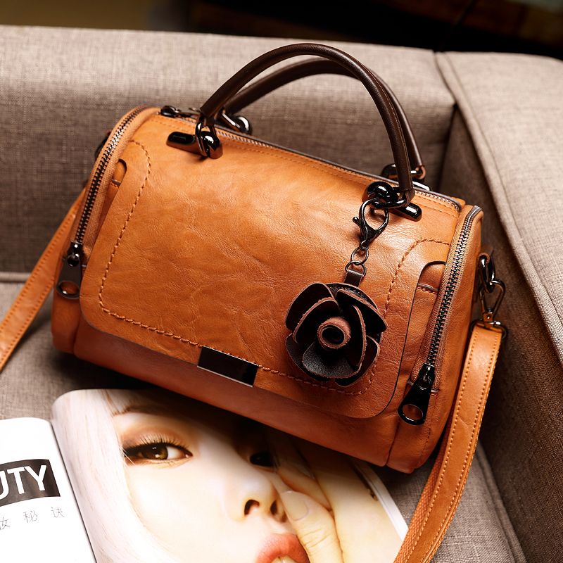 Túi Xách Da Bò Thật Phong Cách retro Thời Trang Mới 2023