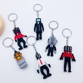 Skibidi Móc Khóa silicon Hình Búp Bê Ngộ Nghĩnh