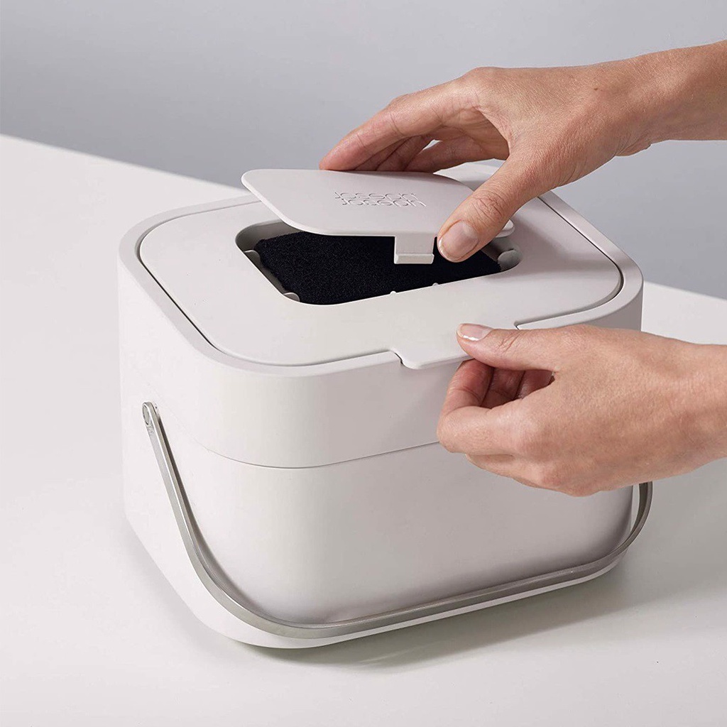 Thùng rác hữu cơ Joseph Joseph 30015 Stack 4 - Stein -khử mùi thông minh,