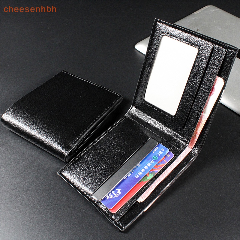 Chehbh Ví Da pu Ngắn Gập Đôi Hai Ngăn Đựng Thẻ Tín Dụng Và Tiền Xu Công Sở Cho Nam vn