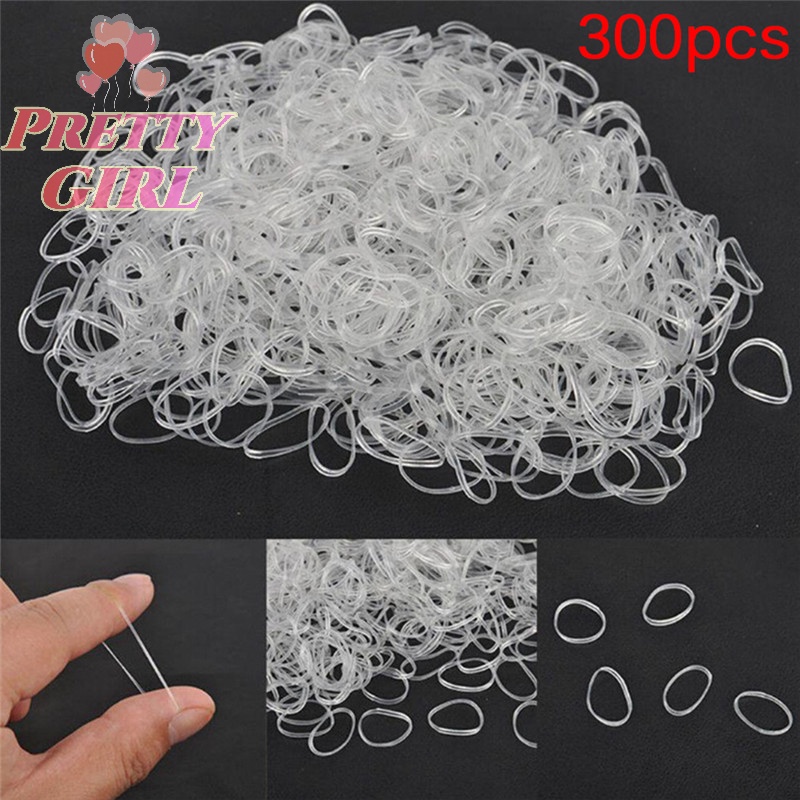 Set 300 Dây Thun Cột Tóc Bằng Cao Su Co Giãn