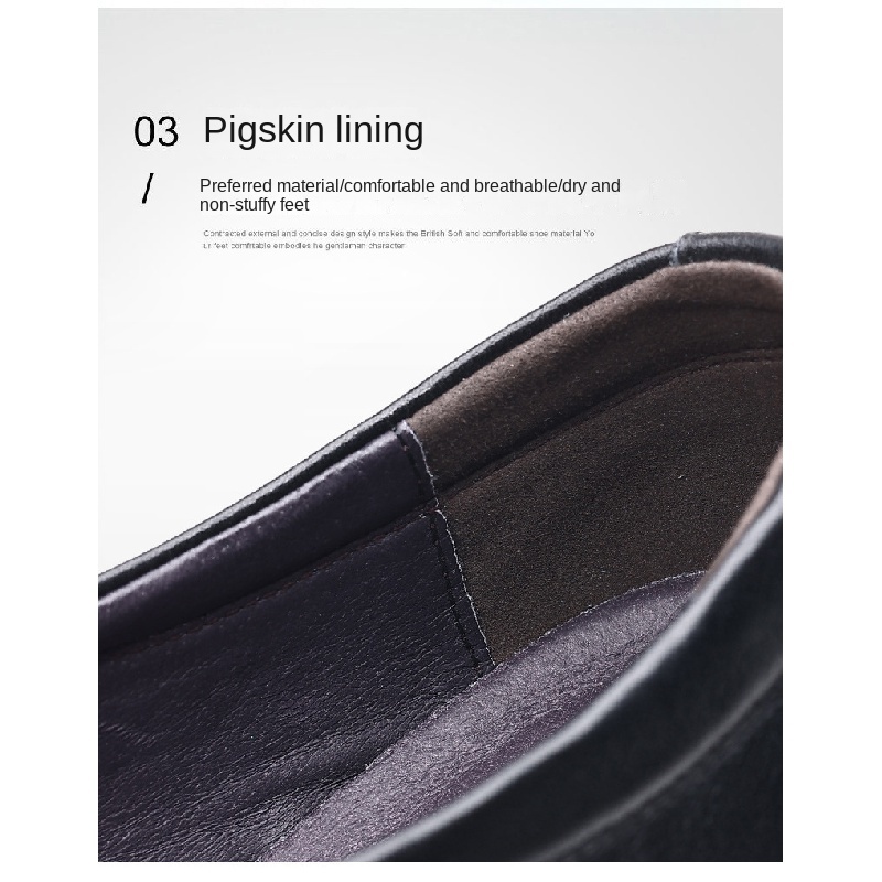 Giày Lười Da Thoáng Khí Thời Trang Cho Đàn Ông Trung Niên