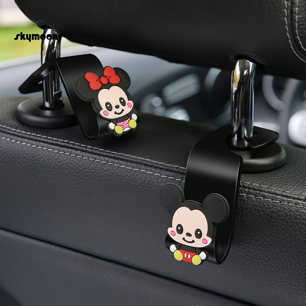 Skym * Set 4 Móc Treo Túi Xách mini Gắn Sau Ghế Xe Hơi Tiết Kiệm Không Gian Dễ Thương Sáng Tạo Lý Tưởng Cho Người Mua Hàng Đông Nam Á