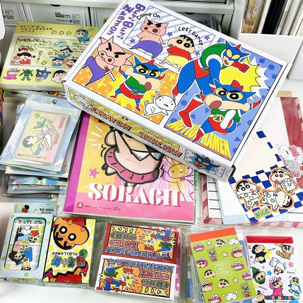 Shin cậu bé bút chì Dễ Thương Hộp Quà Tặng Bút Chì Màu shin-chan Đáng Yêu